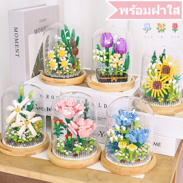 ช่อดอกไม้ DIY ดอกลิลลี่สีขาว ทิวลิป ดอกคาร์เนชั่น ของขวัญสำหรับสาวๆ