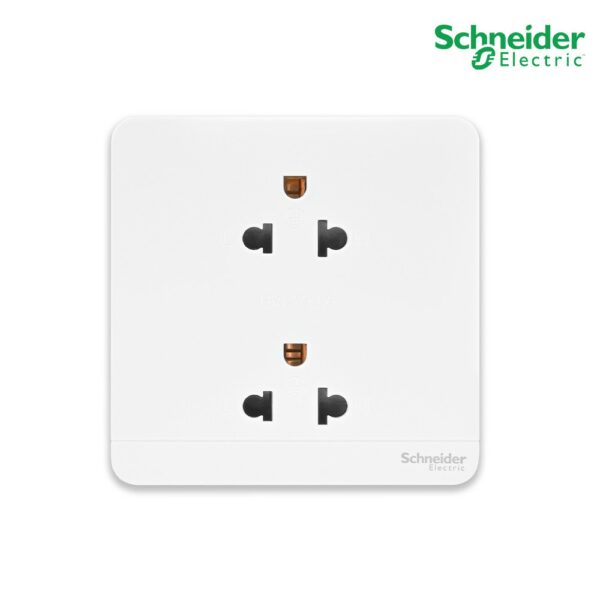 Schneider Electric : เต้ารับคู่มีกราวด์ มีม่านนิรภัย