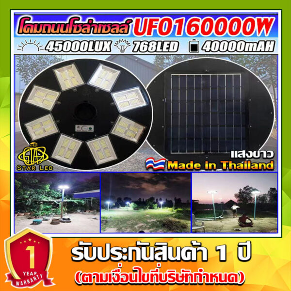 UFO-160000W-W แสงขาว ไฟถนนขนาดใหญ่ 160