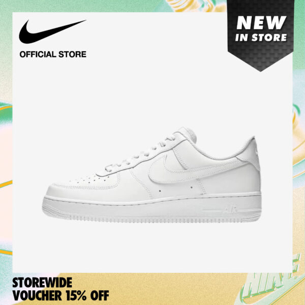 【พร้อมส่ง ของแท้ 100%】Nike ไนกี้ รองเท้าผ้าใบ รองเท้าสีขาว ผู้หญิง W Air Force 1 07 DD8959-100