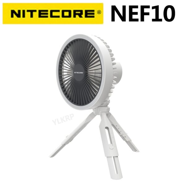 Nitecore NEF10 พัดลมไฟฟ้า มัลติฟังก์ชั่น ชาร์จ USB-C สีขาว