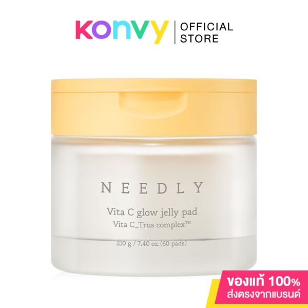 NEEDLY Vita C Glow Jelly Pad 60 Pads นีดลี่ วีต้า ซี โกลว์ เจลลี่ แพด ปรับผิวหมองคล้ำให้ขาวกระจ่างใส.