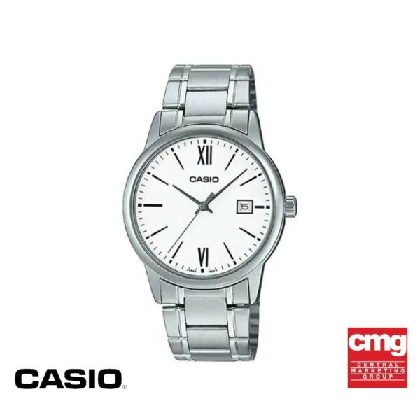 CASIO นาฬิกาข้อมือผู้ชาย CASIO รุ่น MTP-V002D-7B3UDF วัสดุสเตนเลสสตีล สีขาว