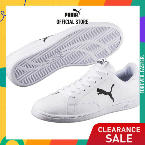 PUMA BASICS - รองเท้ากีฬาทำจากหนัง Smash Cat สีขาว - FTW - 36294503