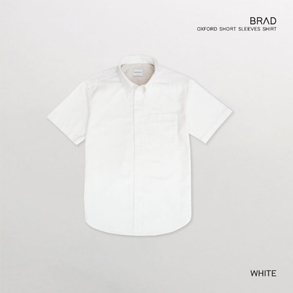 TWENTYSECOND เสื้อเชิ้ตแขนสั้น ผ้าออกฟอร์ด รุ่น Brad Oxford shirt - สีขาว / White