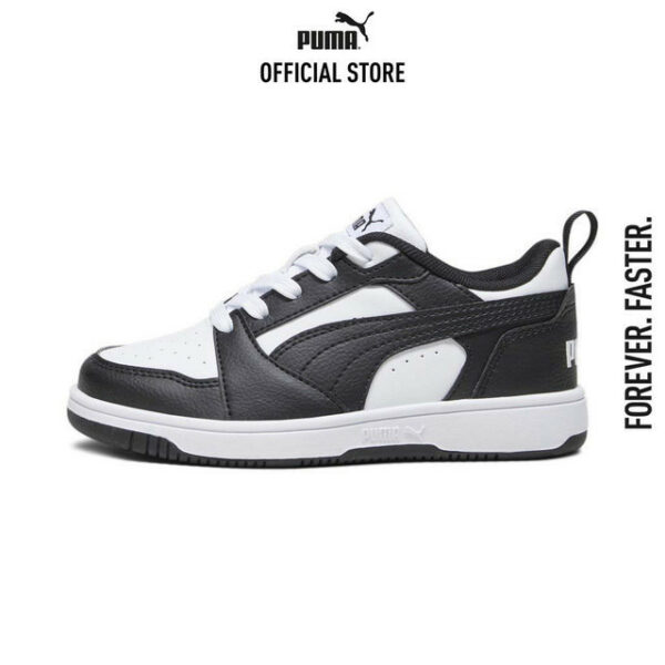 PUMA KIDS - Rebound V6 Lo รองเท้าผ้าใบเด็กเล็ก สีขาว - FTW - 39383401