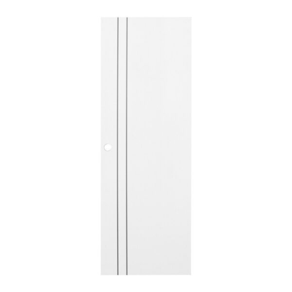 ประตูห้องน้ำ UPVC ECO-DOOR P2 70X200 ซม. สีขาว เจาะลูกบิด