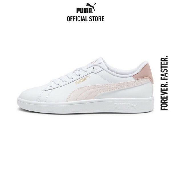 PUMA BASICS - รองเท้าผ้าใบ Smash 3.0 L สีขาว - FTW - 39098712