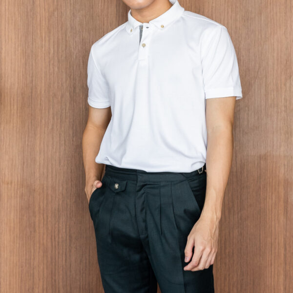 TWENTYSECOND เสื้อโปโลแขนสั้น รุ่น Tyler Polo Tee - สีขาว / White