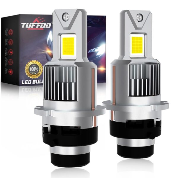 Tuffoo หลอดไฟหน้ารถยนต์ LED D2S D2R D4S D4R Canbus 6000K สีขาว 2 ชิ้น