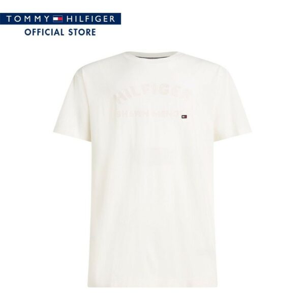 Tommy Hilfiger เสื้อยืดผู้ชาย รุ่น MW0MW31189 AC0 - สีขาว