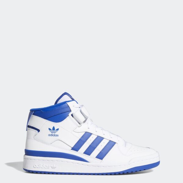 adidas บาสเกตบอล รองเท้า Forum Mid Unisex สีขาว FY4976