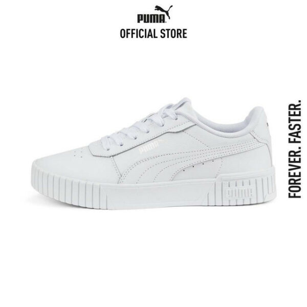 PUMA BASICS - สนีกเกอร์ผู้หญิง Carina 2.0 สีขาว - FTW - 38584902