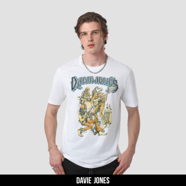 DAVIE JONES เสื้อยืด พิมพ์ลาย Regular Fit Graphic T-Shirt TB0404 สีขาว