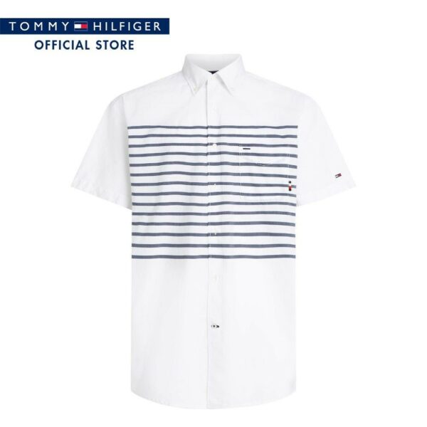 Tommy Hilfiger เสื้อเชิ้ตผู้ชาย รุ่น MW0MW30915 0FA - สีขาว