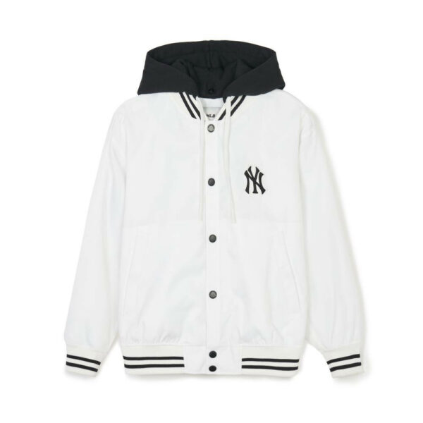 MLB เสื้อจัมเปอร์ Unisex Varsity รุ่น 3AJPV1241 50IVS สีขาวงาช้าง