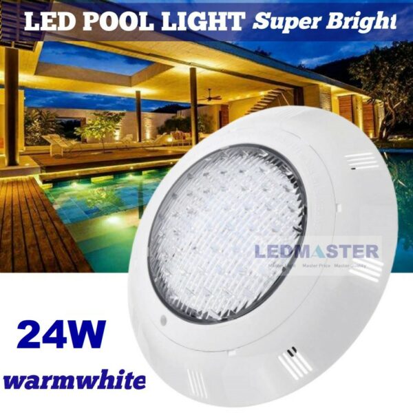 LED Swimming Pool Light Underwater Light ไฟไต้น้ำ โคมไฟสระว่ายน้ำ 12W 18W 24W เเสงขาว / วอร์มไวท์ / RGB ไฟน้ำพุ ไฟสระน้ำ