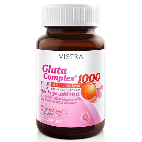 Vistra Gluta complex 800 plus  / VISTRA Gluta Complex 1000 Plus  เพิ่มความขาวใส อาหารเสริมวิสทร้า กลูต้าคอมเพล็กซ์